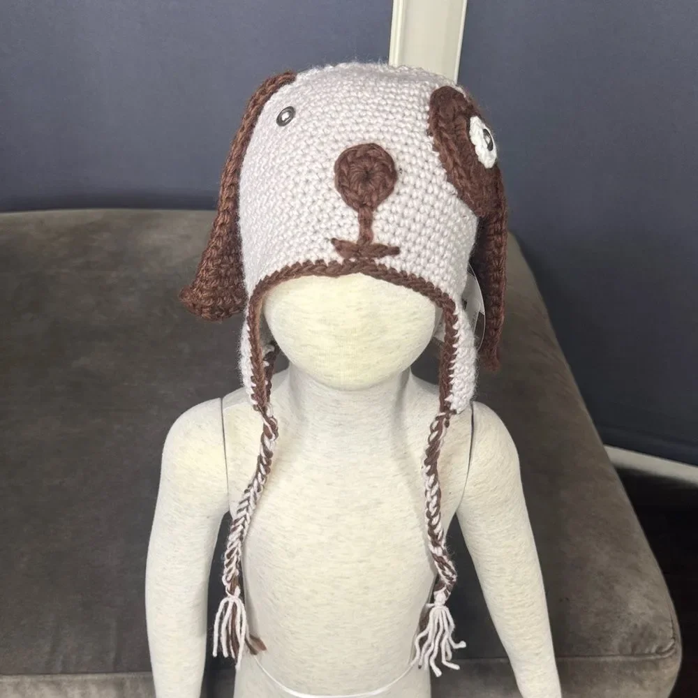 Daisy Baby Infant Toddler Puppy Hat Beanie 12-24 months NWT